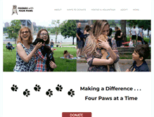 Tablet Screenshot of friendswithfourpaws.org